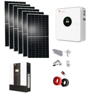 Complete 5KVA 5.12 kwh  LITHIUM BATTERY SOLAR PACKAGE SYSTEM KIT