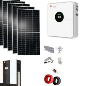 Complete 5KVA 5.12 kwh  LITHIUM BATTERY SOLAR PACKAGE SYSTEM KIT