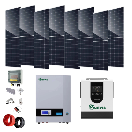 Complete 10 KWh Lithium Battery ,With 6 kw 48v Hybrid Inverter Solar ...